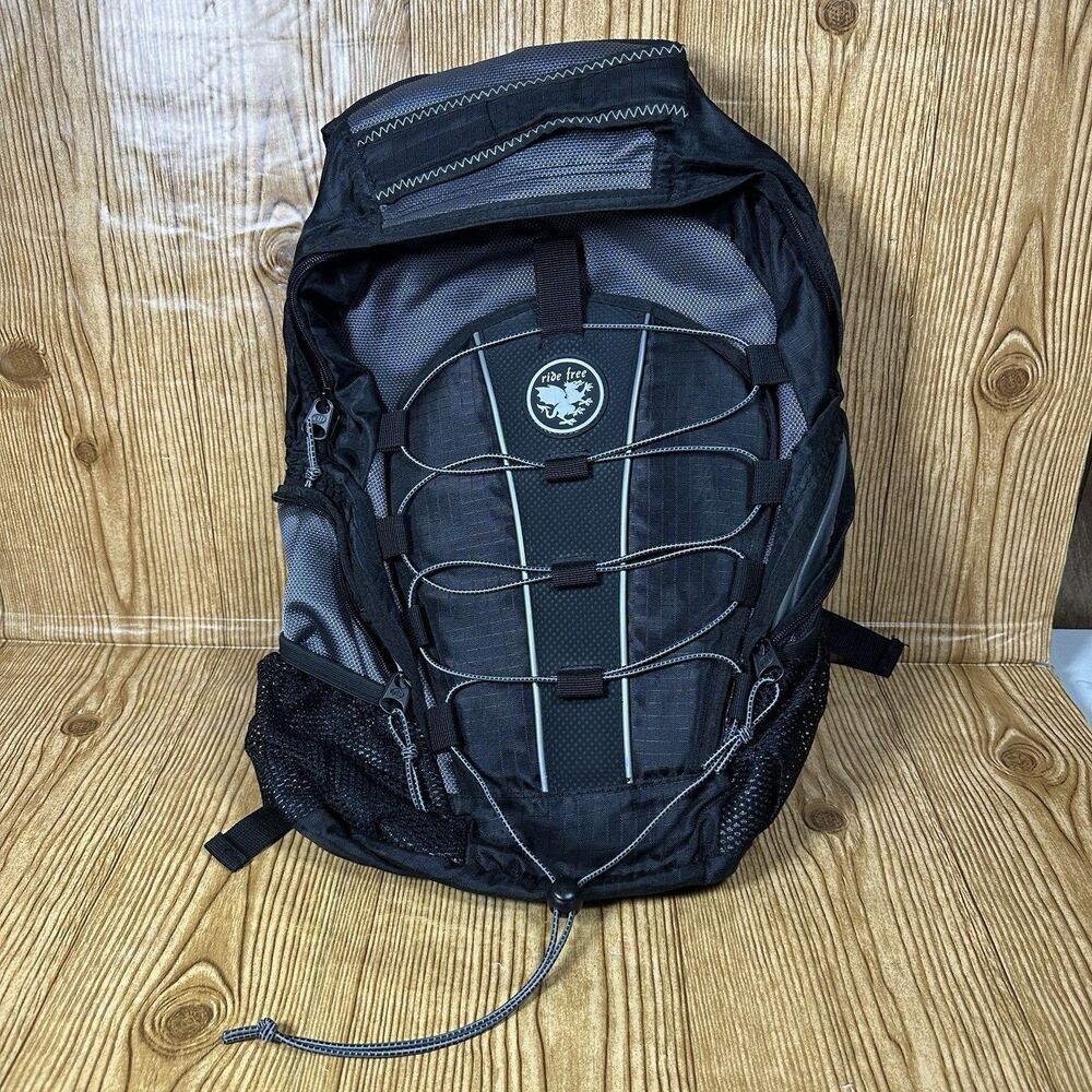 Ride Free Backpack Bungee Cord Back Pack Rip Cord Backpack